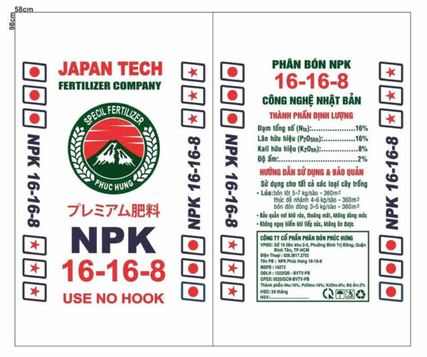NPK PHÚC HƯNG 16-16-8