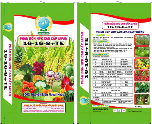 NPK PHÚC HƯNG 16-16-8 - Hình ảnh 2