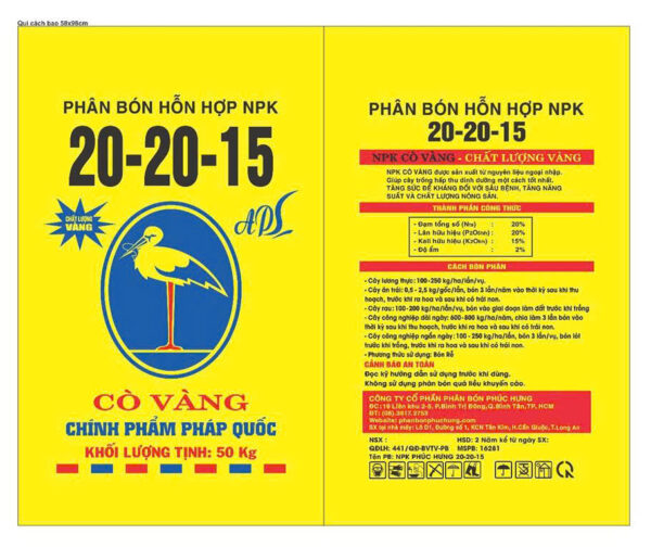 NPK PHÚC HƯNG 20-20-15 - Hình ảnh 2