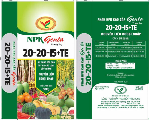 NPK PHÚC HƯNG 20-20-15 - Hình ảnh 3