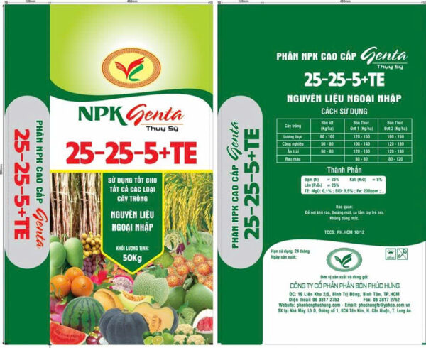 NPK PHÚC HƯNG 25-25-5 - Hình ảnh 3
