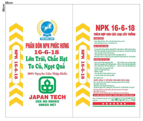 NPK PHÚC HƯNG 16-6-18 (Lúa 2) - Hình ảnh 2