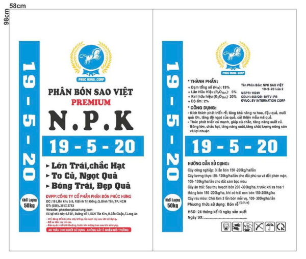 NPK SAO VIỆT 19-5-20 (Lúa 2)