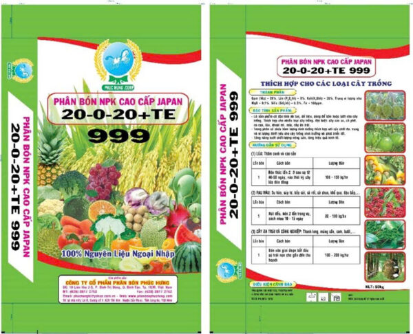 NK PHÚC HƯNG 20-20 (NPK 20-0-20)
