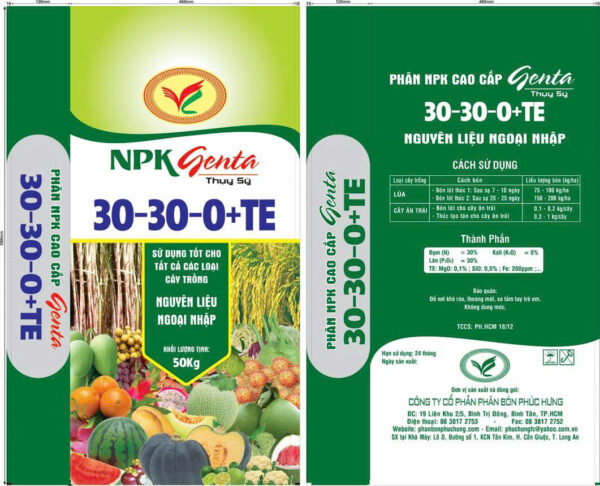 NPK PHÚC HƯNG 30-30 (NPK 30-30-0) - Hình ảnh 2