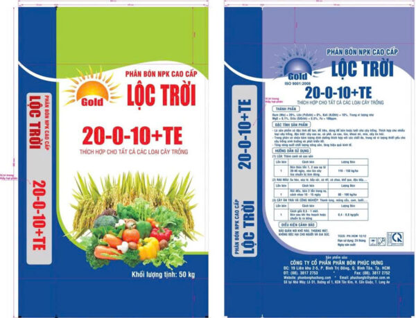 NK PHÚC HƯNG 20-10 (NPK 20-0-10)