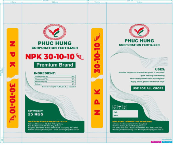 NPK PHÚC HƯNG 30-10-10